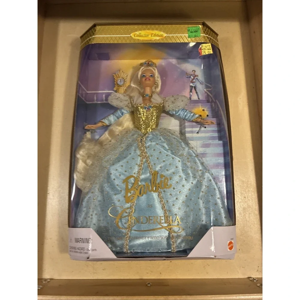 Vtg Barbie as Cinderella 1996 Mattel Collector Edition NRFB Fairytale Princess - Picture 1 of 9